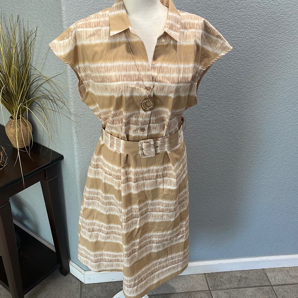 Marc New York Andrew Marc Belted Shift Dress with packets